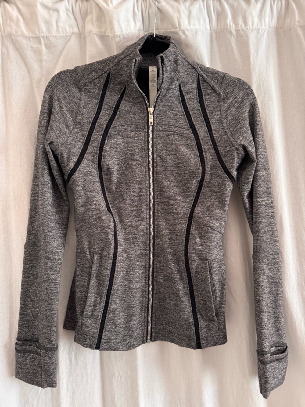 Lululemon Women’s Gray Zip-Front Athletic Jacket - 4